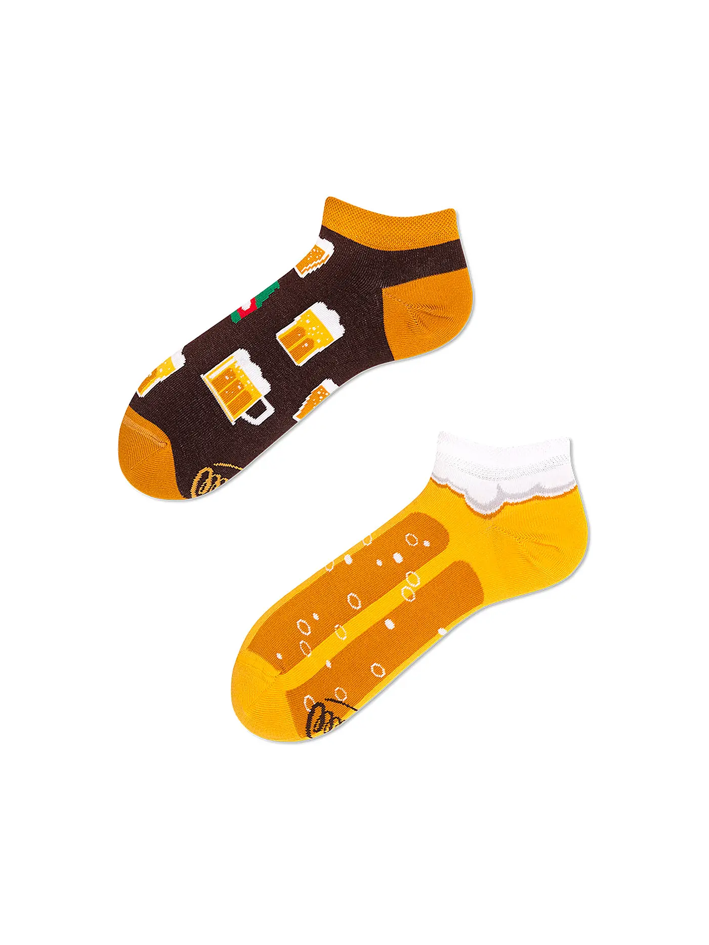 MANY MORNINGS | Herren Sneaker Socken CRAFT BEER orange | 